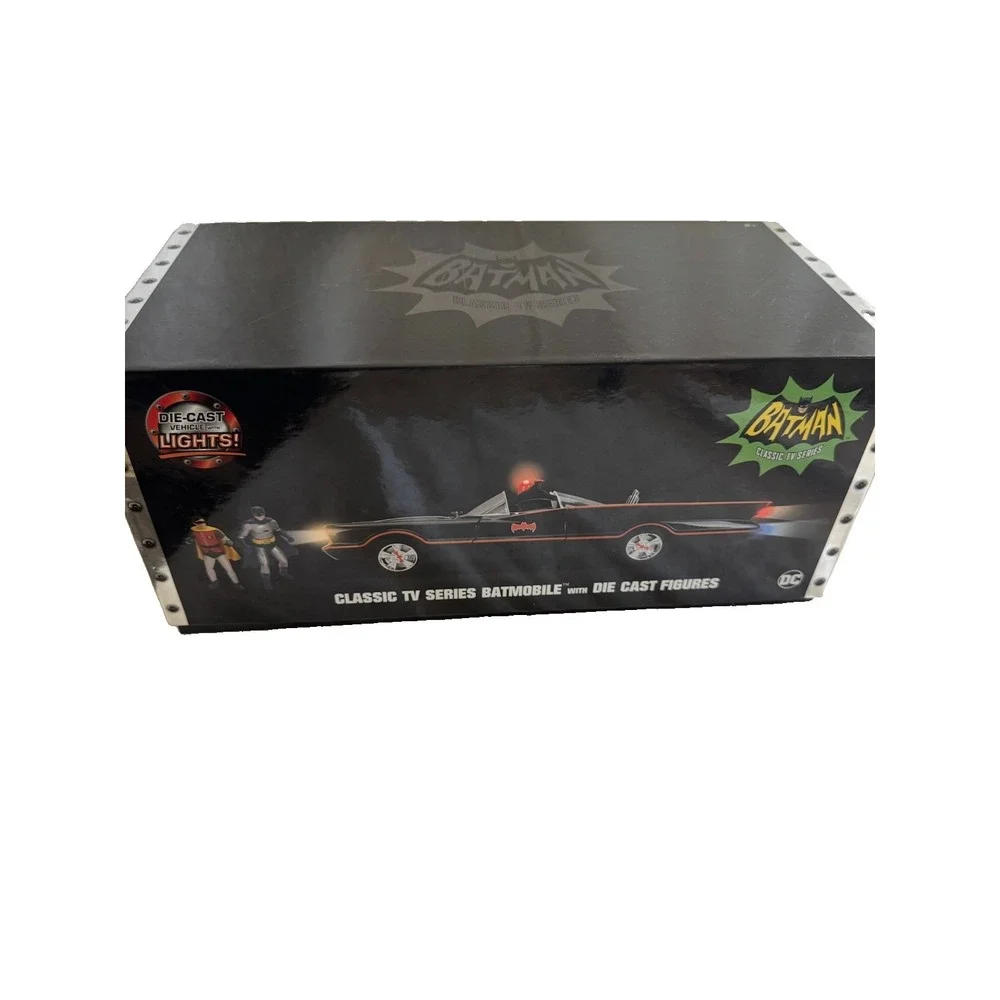 Jada Toys Batman 1966 Classic TV Series 1:18 Batmobile with Lights and Figures